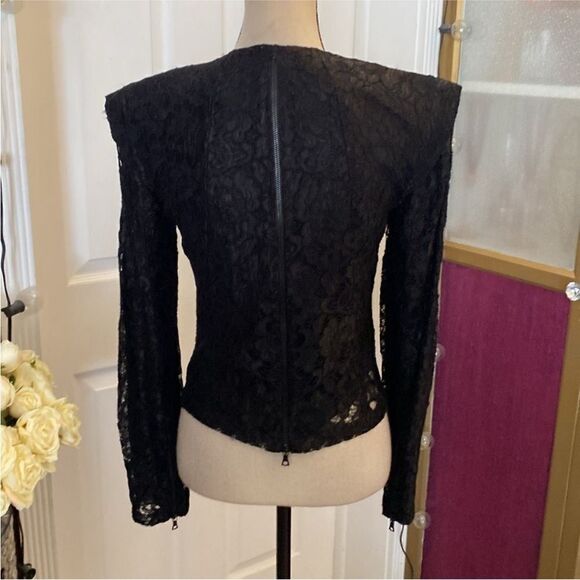 Alexis Elegant Black Lace Women's Jacket, S - Picture 7 of 11